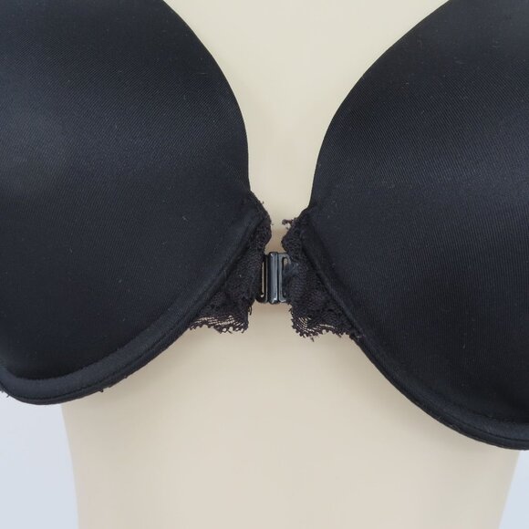 Maidenform 38D Bra 07112 One Fab Fit Everyday Full Coverage Racerback Black Lace - Picture 3 of 11